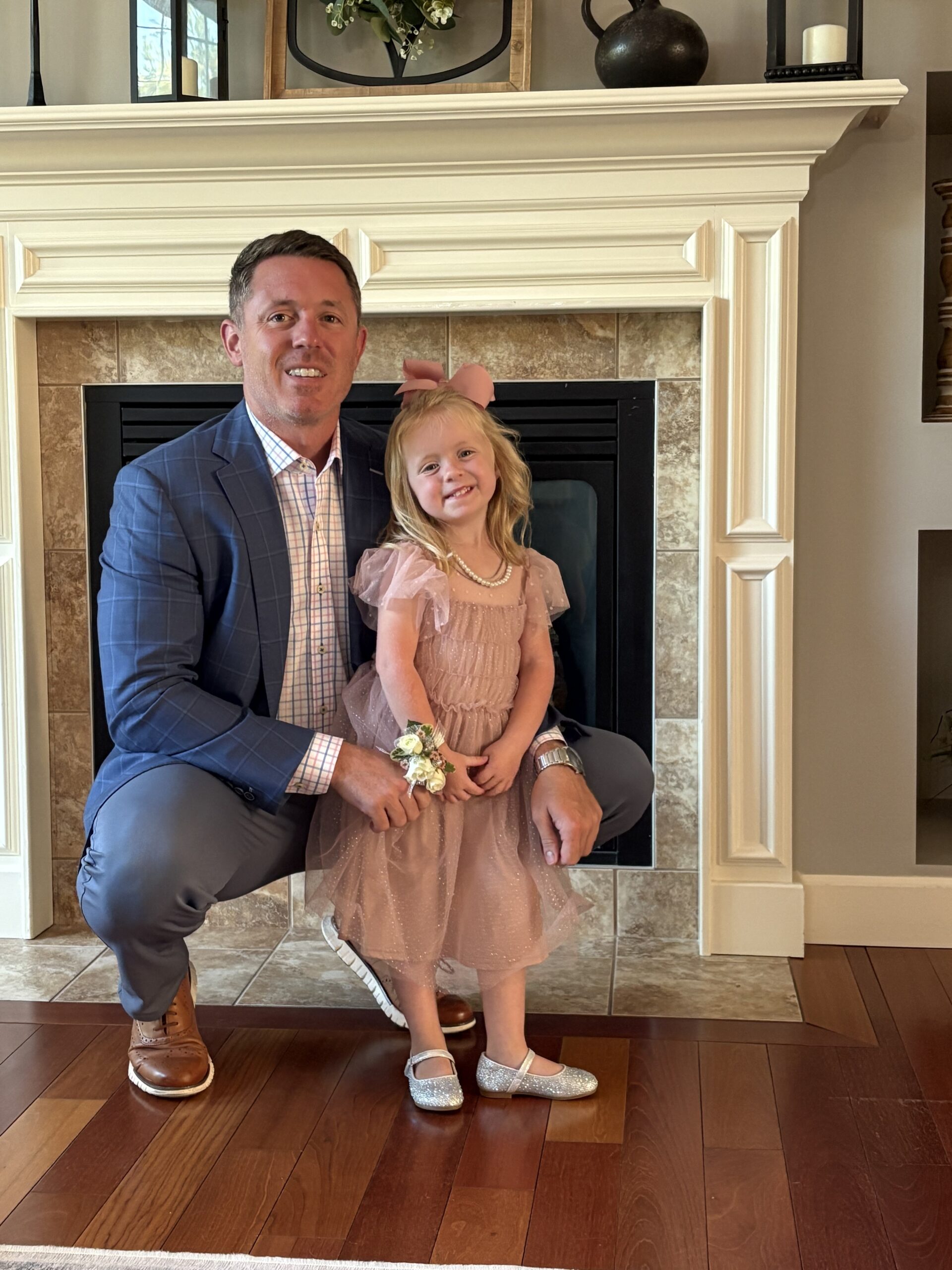 Adam Hughes with her daughter